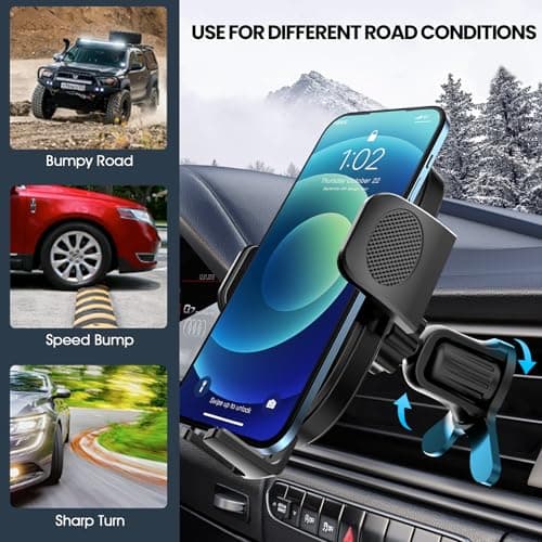 Besank Car Air Vent Phone Holder Fit for iPhone 17 Pro Max & All Smartphone — view 6