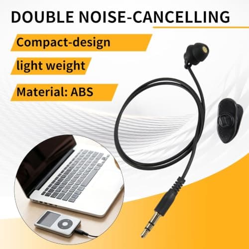 Xuzxinze Earphones Short Cable Mono Headset 3.5mm Jack for Mobile Devices — view 4