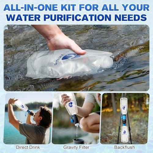 Dunkive 1L Collapsible Water Filter Bag and Coupling Kit — view 5