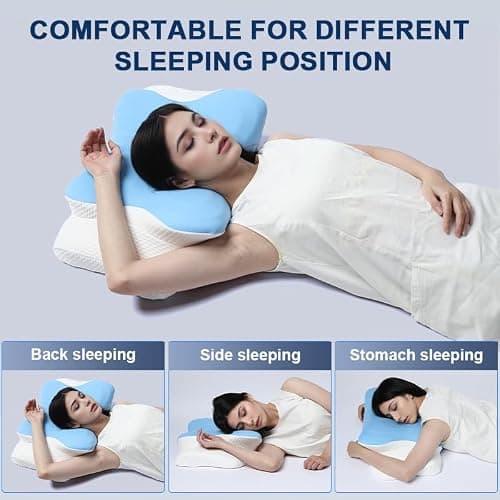 AmzHandler Neck Pillow, Memory Foam Pillow for Neck Support and Pain Relief — view 3