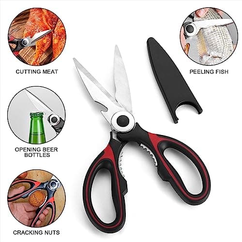 Odoland Camping Kitchen Utensil Organizer Travel Set with Tongs, Scissors, Cutting Board, Rice Paddle and Water Resistant Case for Indoor Daily Meal or Outdoor Hiking Picnic and Trekking — view 5