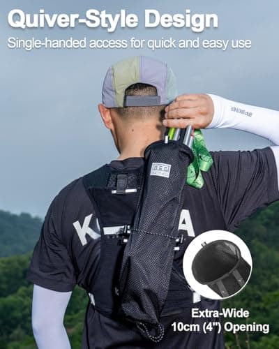 Danuosie Trekking Poles Carry Bag, Waterproof & Lightweight Hiking Poles Storage Bag, Portable Storage Bag for Trekking Poles, Suitable for Running Backpacks & Hydration Vest — view 4