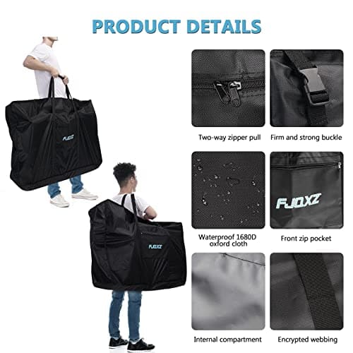 Kuzinoy Folding Bike Bag 26 inch, Bicycle Travel Bag Waterproof Bike Case for Air Travel, Car, Shipping (26inch) — view 2