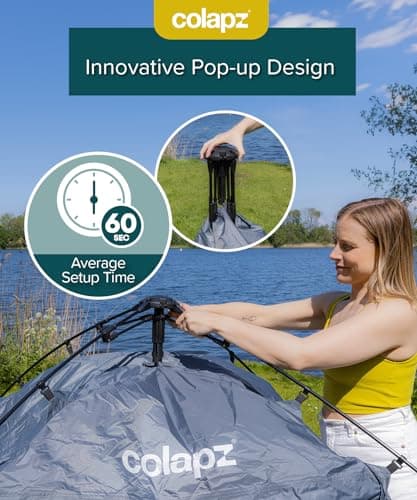 Colapz Pop Up Camping Shower Tent Privacy Shelter & Toilet Tent — view 2