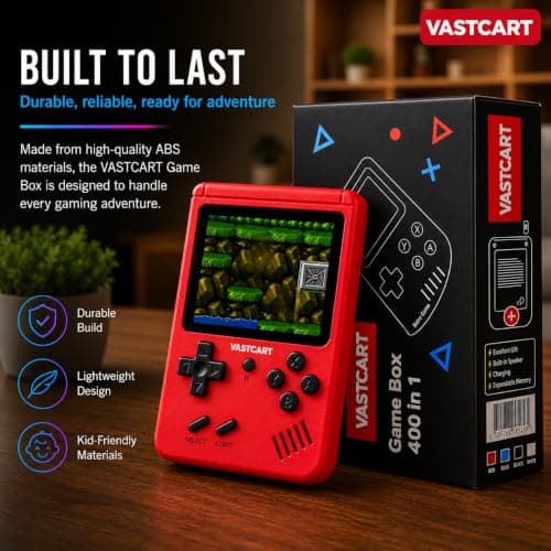 Retro Handheld Game Console 400 in 1, 3.0-Inch LCD Portable Gaming Console with 400 Classic Games, Rechargeable Battery, TV Output, Portable Video Game Player, Gift for Teens & Adults — view 2
