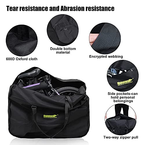 UBORSE Folding Bike Carry Bag 20 Inch Bicycle Storage Bag Transport Case Outdoors Travel for Mountain Bike — view 5