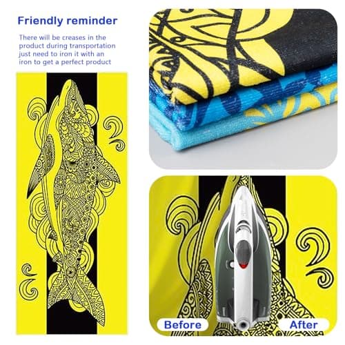 5 Pack Oversized Beach Towel, 92 x 193 cm Microfiber Lightweight Beach Towel Quick Dry Sand Free Pool Towels Bulk for Adult Women Men Travel Sport Swimming Vacation Essential Gift (Stylish Color) — view 5