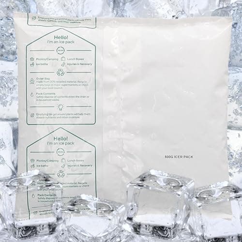 Reusable Ice Gel Pack Multipurpose Ice Cold Pack for Sports Muscle Injury Picnic Camping Food Cooler Ice Packs (5 Pack) — view 4