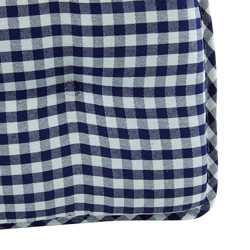 Klear Vu Omega Non-Slip Chair Cushions, Assembled in USA, U-Shaped Skid-Proof Seat Pads for Dining Room, Kitchen, Office, 15"x16", 8 Pack, Gingham Navy 8 Count — view 4
