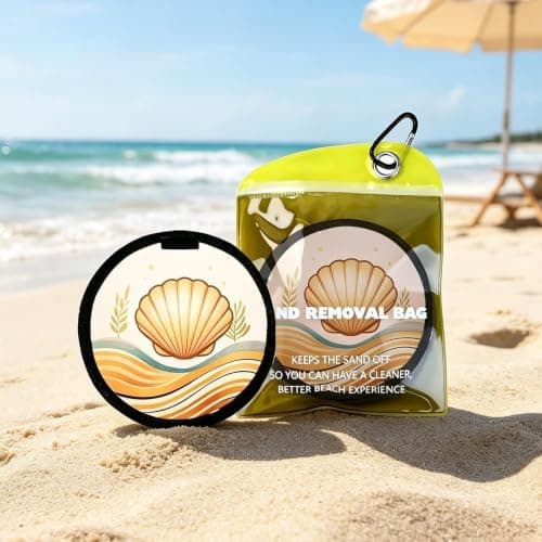 Sand Eraser for Beach Reusable Waterless with Carabiner Clip — view 3