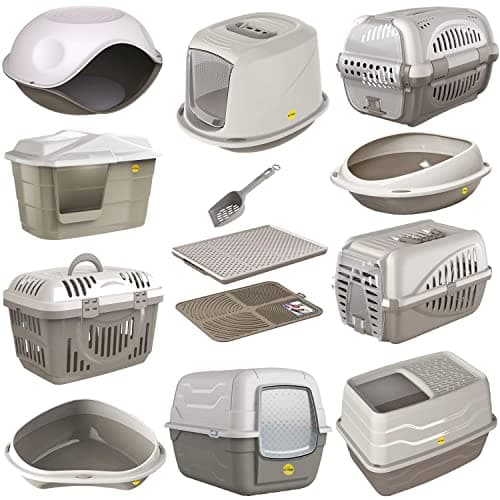CAT CENTRE Grey Pet Carrier, Portable Cat Kitten Puppy Transporter, 51 cm — view 3