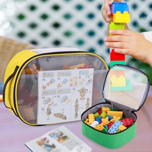Rexmica 4pcs Toy Storage Organiser Bag for Building Bricks, Ellipse — view 6