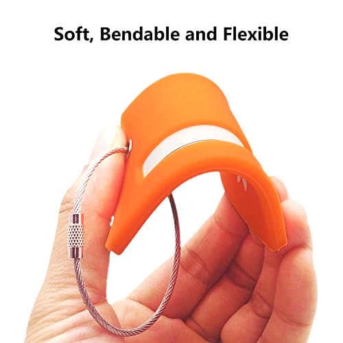 Silicone Luggage Tag with Name ID Card to Quickly Spot Suitcase(Orange 5) — view 5