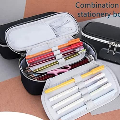 Tyenaza Large Capacity Pencil Case with Password Lock - 4-Layer Sorting, Wearable Combination Zipper Pen Bag for Students — view 6
