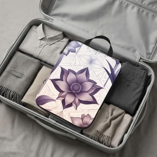 Vortithora 4 Set Lavender-Pattern Compression Packing Cubes — view 6