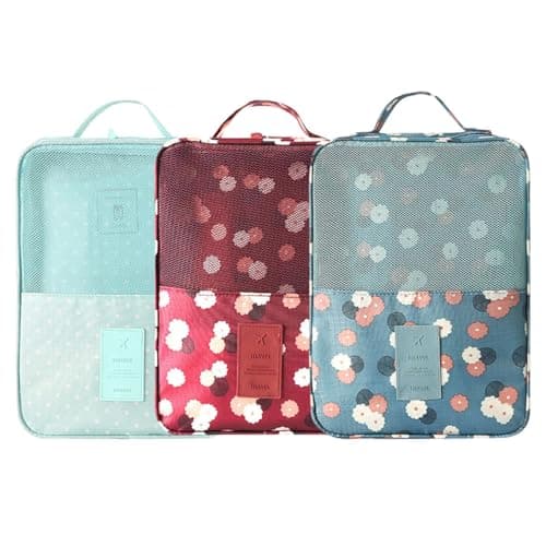 Two Layer Shoe Storage Bag Waterproof Nylon Travel Organizer — view 5