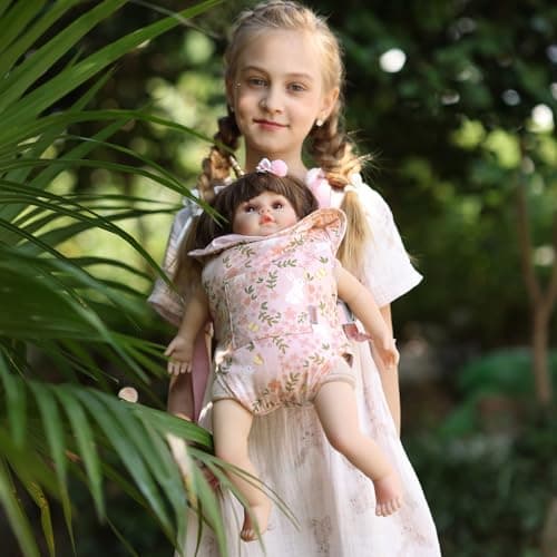 GAGAKU Baby Doll Carrier for Kids, Toddlers Toy Doll Carriers with Adjustable Straps for Kids - Pink - Rabbit — view 2
