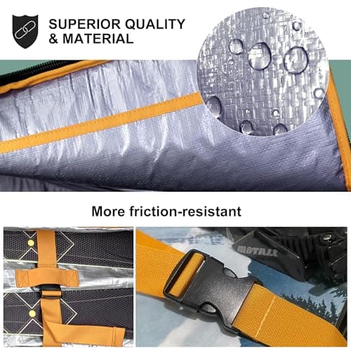 Unigear Padded Ski Snowboard Bag for Air Travel, Water-Resistant 165/175cm — view 3