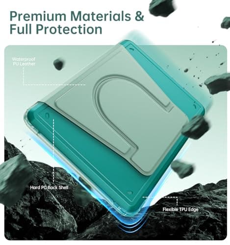 MoKo Rotating Case for 7" Kindle Paperwhite 12th Gen/Colorsoft, Agave Green — view 6