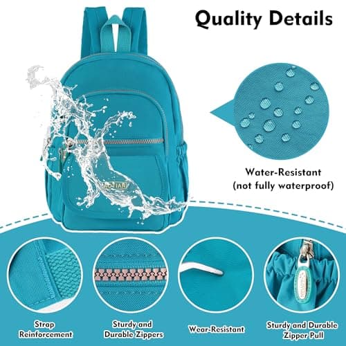 AOTIAN Mini Backpack for Women, Lightweight Sturdy Nylon Small Daypack — view 5