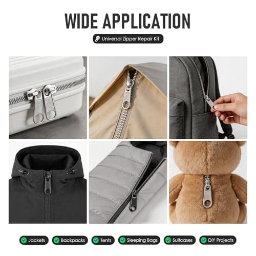 IONEKIUK 85Pcs Zip Repair Kit, Universal Zipper Repair Kit with Pliers — view 6