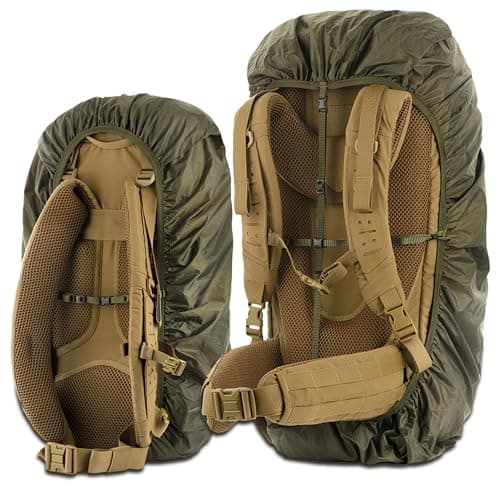 M-Tac Backpack Rain Cover Waterproof - Bag Rain Cover 50-60L - for Hiking Travel Camping Military (Olive, L)