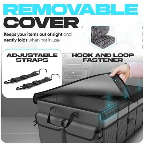 FORTEM Car Boot Organiser - Foldable Car Organiser & Storage for SUV Trucks — view 5