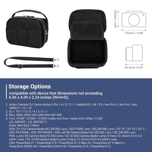 JJC Portable Carrying Case for Go Pro Hero 13 12 & Osmo Action 6 5 Pro 4 3 — view 6