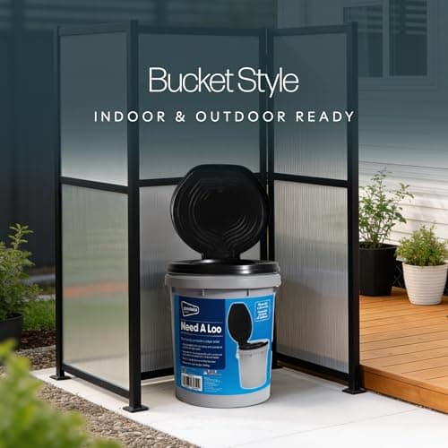 Leisurewize Need-A-Loo Portable Toilet, Bucket-Style Toilet with Carry Handle, 32cm x 37cm (LWACC310) — view 6