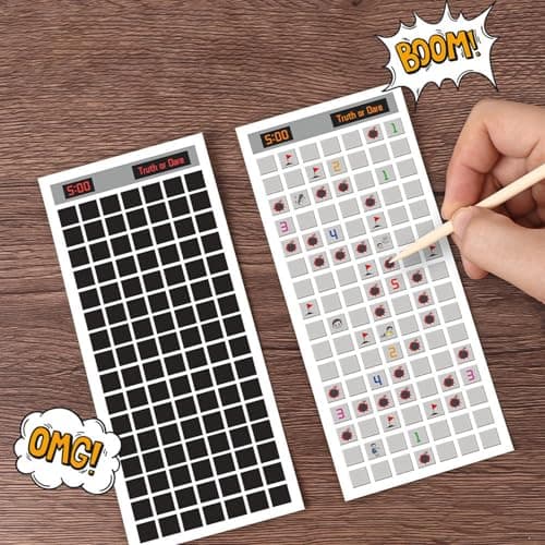 Ahuuen Scratch Puzzle Card Game Exciting Challenge Adventure Cards — view 3