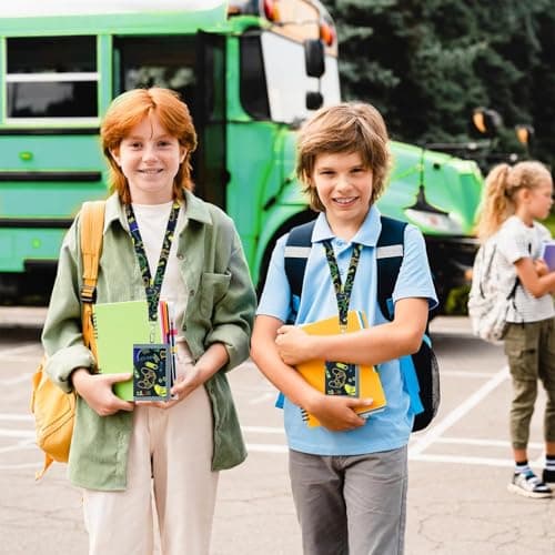 GUOYOU Kids Wallet Tri fold Coin Pocket with Zipper Key Chain and ID Window — view 6