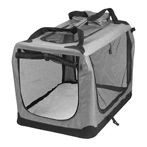 Petbarn Portable Soft Fabric Pet Carrier Folding Dog Cat Puppy Travel Transport Bag (Large, Grey) — view 2