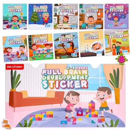 KIXZSAZ 10pcs/set Fun Sticker Activity For Kids Compact And Easy To Carry Reusable Sticker Books Books For Toddlers — view 6