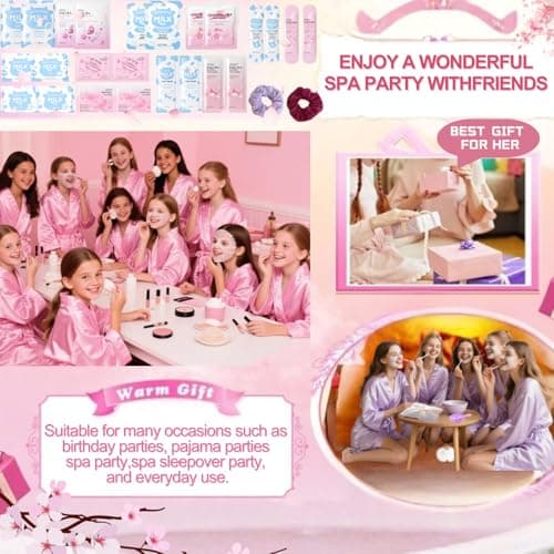 Sakura & Milk SkinCare Set 26 PCS,Birthday's Pamper Gifts for Teenager Girl — view 4