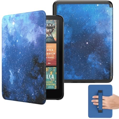 MoKo Case for 7" Kindle Paperwhite 12th Gen 2024, Blue Starry Sky