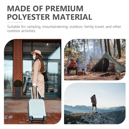 Hoement 2pcs Waterproof Shoe Bags with Zipper for Family Travel and Mountaineering, Simple and Practical Polyester Shoe Pouches in Black for Men and Women — view 3