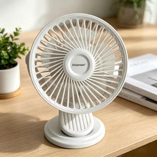 A2Z 5 Inch USB AC DC Desk Fan Clip Fan 2 in 1 Portable Mini Cooling Fan — view 5