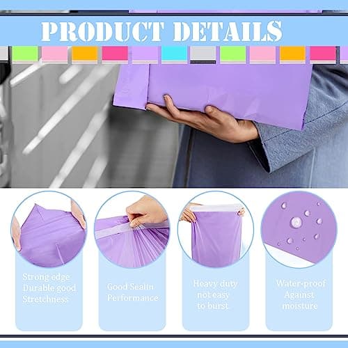 COSORO Packaging: You Will Receive a Total of 50 Strong Parcel Bags and Express Bags. — view 3