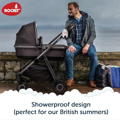 Rockit Rocker Rechargeable Pram Rocker - Baby Pushchair Rocking Device, Soothing Motion for Stroller or Buggy, Adjustable Speed, 60 Minute Timer, Universal Fit — view 6