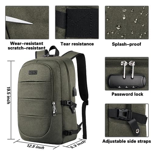 VSNOON Anti-Theft Laptop Backpack, 15.6-17.3 inch Business Laptop Bag — view 3