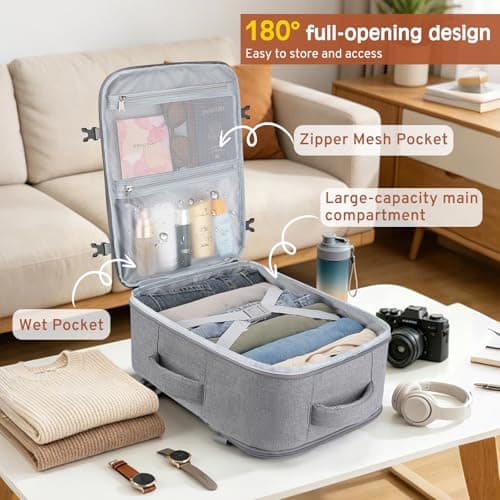 ZOMFELT Ryanair Cabin Bags 40x30x20, 24L Travel Backpack Underseat — view 4