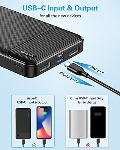 AsperX Power Bank Portable Charger Fast Charging 10000mAh — view 3