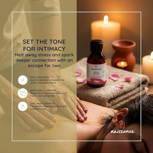 Naissance 'Knotty But Nice' Massage Oil 100ml, 100% Blend of Grapeseed with Ylang Ylang, Patchouli, Clary Sage, Orange, Grapefruit, Frankincense, Black Pepper Essential Oils — view 4