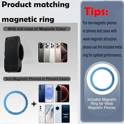 Ysnzaq Magnetic Belt Clip Phone Holder with Anti-Theft Security Strap EYJ — view 3