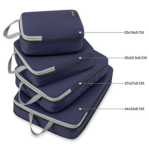 Gonex Compression Packing Cubes, 4-Piece Expandable Travel Organisers — view 3