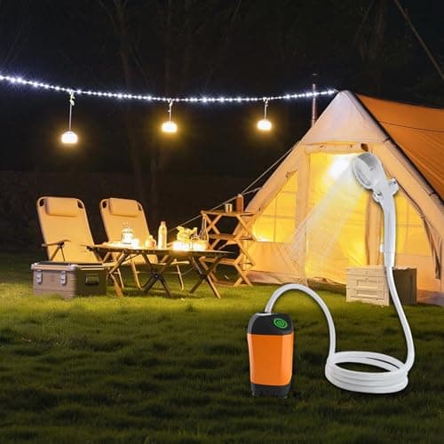 Rurunklee Portable Shower for Camping Camp Shower Pump Bag with Head — view 2