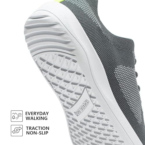 HOBIBEAR Women Barefoot Shoes Men Wide Toe Box Trail Running Mesh Trainers Breathable Comfortable Zero Drop Sole Minimalist for Outdoor Casual Daily Gym Travel Training Walking Grey 8.5 — view 3