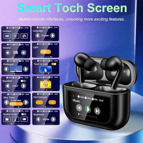 Wireless Earbuds Touchscreen Bluetooth 5.4 48H HiFi 5 EQ Modes ANC Ear buds — view 4