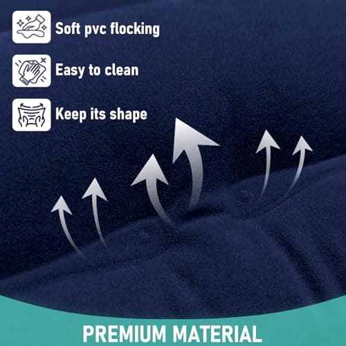 2 Pack Inflatable Travel Pillow for Airplane, Airplane Pillow for Sleeping to Relieve Neck and Shoulder Pain, Support Head Inflatable Pillow for Long Flights, Used for Airplane, Car, Office (Blue) — view 4