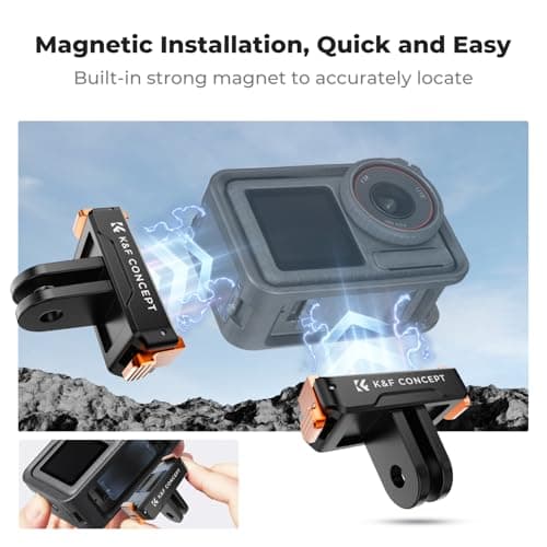 K&F CONCEPT 2 PCS Magnetic Quick Release Adapter Mount for DJI Osmo Action — view 2